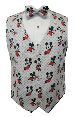 Totally Mickey Mouse Tuxedo Vest And Bowtie • $148.50