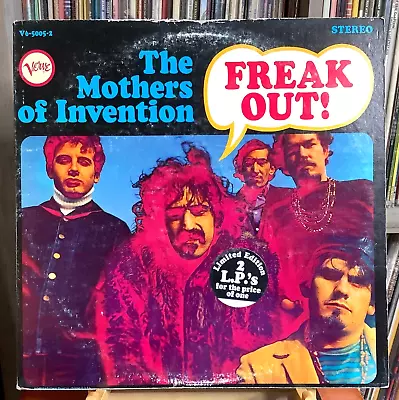 Tested:  The Mothers Of Invention – Freak Out! - 1966 Verve Psychedelic Rock LP • $22