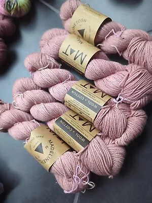 Set Of 5 Madelinetosh DK Wool + Cotton 50/50 SW Merino/Pima Cotton Pink • $115