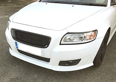 MESH Sport Grill Grille GLOSSY BLACK ABS For VOLVO S40 V50 2008 - 2012 FACELIFT • $99.99