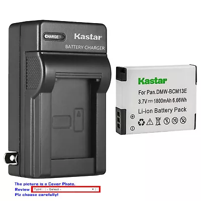 Kastar Battery Wall Charger For DMW-BCM13 DMW-BCM13E & Panasonic Lumix DMC-ZS30K • $15.49