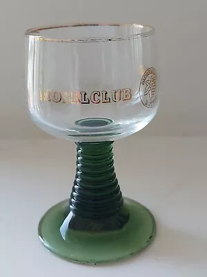 Vintage Mosel Club Hotel Green Stemmed Beehive Vintage Wine Glass • $6.31