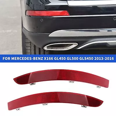 ✅For Mercedes-Benz X166 GL450 GL500 GLS450 2013-2016 Pair Rear Bumper Reflector • $22.09