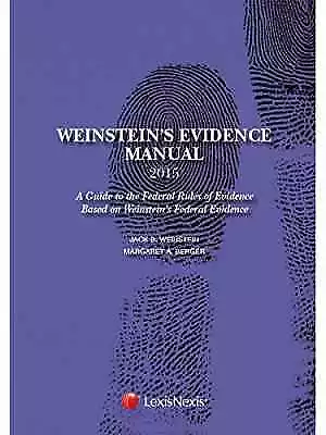 Weinstein's Evidence - Paperback By Weinstein Jack Berger - Acceptable N • $30.77