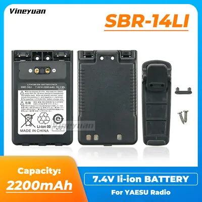 £22.79 • Buy SBR-14Li FNB-102Li Battery 2200mAh For YAESU VX-8GR FT-1DR VX-8R VX-8DR FT-2DR