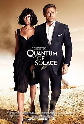 Print 2008 Poster 007 James Bond  Quantum Of Solace  Movie Daniel Craig Decor • $13.99