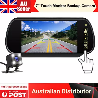 7  Touch Screen Car Rear View Backup Mirror Monitor Wired Reverse Camera System • $71.99