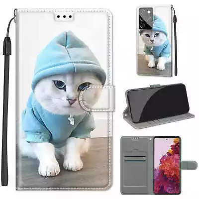 For Samsung Galaxy S21 S20 S10 S9 S8 Ultra Plus FE Pattern Leather Wallet Case • $15.39