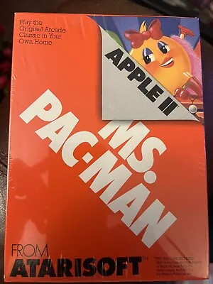 Ms. Pac-Man (Apple 1983) Brand New Sealed. For Apple II Computer • $17.99