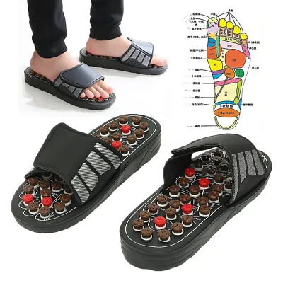 Masager Sandal Massage Slippers Acupressure Shoe Reflex Foot Pain Relief  Unisex • $13.95