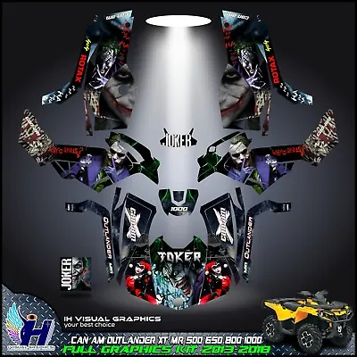 Can Am OUTLANDER  500 650 800 1000 Graphics Kit  2013  2018 Stickers Decals ATV • $254.99