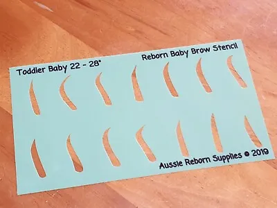 Toddler Reborn Baby Brow Stencil 22- 28  • $9.95