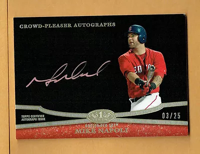 MIKE NAPOLI  Red Sox 2013 Tier One #CPAMN2 AUTOGRAPH /25 • $20