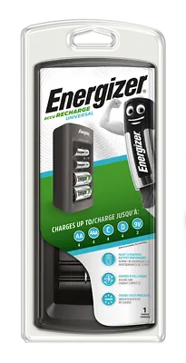 £22.50 • Buy Energizer Universal Rechargable Ni-MH AA AAA C D 9V Mains Battery Charger NEW UK