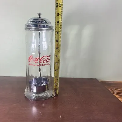 Coca-Cola Vintage Diner-Style Glass Straw Dispenser/Holder-1992 Coke 8” Straw • $16.99