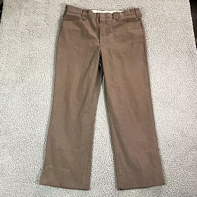 Vintage Mesquite Pants Men's Western Pearl Snap Cowboy Trousers Brown Size 36x27 • $26.99