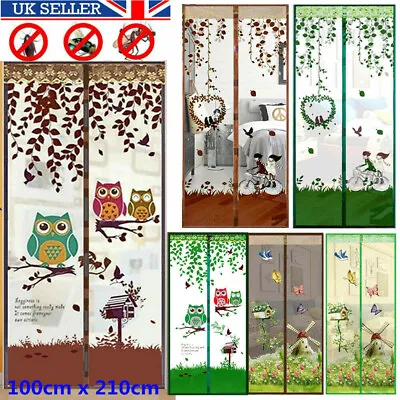 Magnetic Automatic Closing Door Curtain Bug Insect Fly Mosquito Screen Net Mesh • £4.79