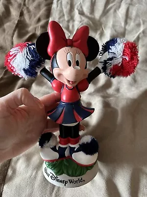 Cheerleader Minnie BobbleHead Statue. Nose Broke Off • $50