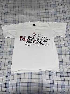 Vintage Air Jordan Sneakers T Shirt Size Medium RARE Preowned • $14.99