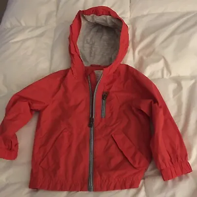 Zara Baby Boys Hooded Jacket Size 12-18 Mos Orange • $8