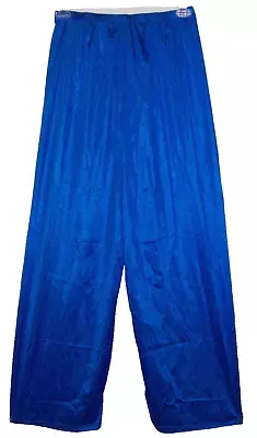 Royal Blue NYLON TRICOT PAJAMA BOTTOM Men Women 29  Inseam * 28-50  Waistband • $26.99