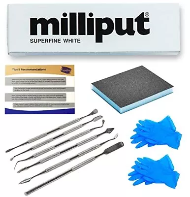 Milliput Epoxy Putty 10 Piece Epoxy Resin Kit Superfine White - With Sculpting • £37.67