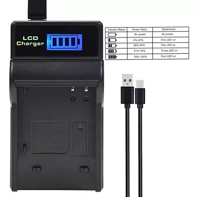 LED Battery Charger For DMW-BCM13 DMC-TZ55 DMC-TZ60 DMC-TZ61 DMC-TZ71 ZS50 TZ70 • £7.19