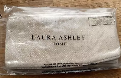 Curtain Tiebacks Laura Ashley Herringbone Natural Pair 29  Beautiful Quality • £9.56