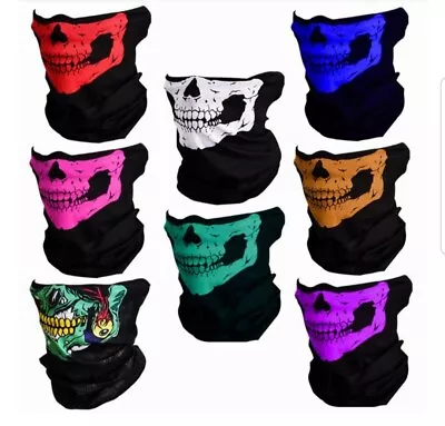 Skull Bandana Mask Fishing Headband Balaclava Motorcycle Scarf Neck Skeleton  • $6.99