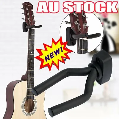 $9.66 • Buy Guitar Wall Mount Bracket Hanger Padded Hook Mount Holder Ukulele Stand Rack AT