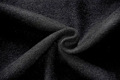 Black  Wool & Cashmere Heavy Velour Luxury Tailoring Made In Italy For Dior  C56 • £8.99
