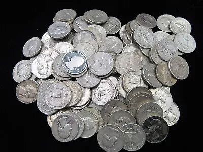 $6.49 • Buy Washington Quarters, 90% Silver 1932 - 1964, Circulated, Choose How Many!