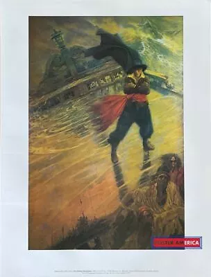 Howard Pyle The Flying Dutchman Vintage Pirate Art Print 19 X 25 • $30.92