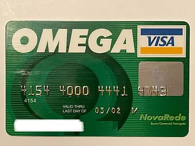 Omega Visa Credit Card NovaRede Portugal Expired In 2002 • $21.99