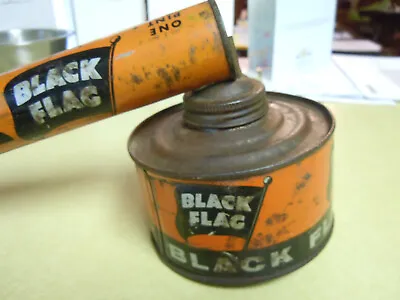 Vintage   Black Flag   Tin Insect Sprayer Fogger • $11.99