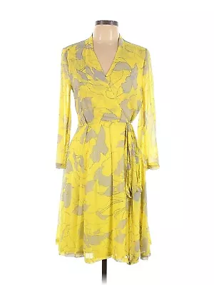 ZARA BASIC Ladies Yellow Floral Wrap Dress Size XS • $24.89