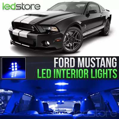 2005-2014 Ford Mustang Blue Interior LED Lights Kit Package + License Lights • $11.99