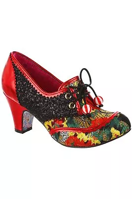 Irregular Choice Heels Step To It Red Green Glitter Xmas Festive Womens Shoes • £35