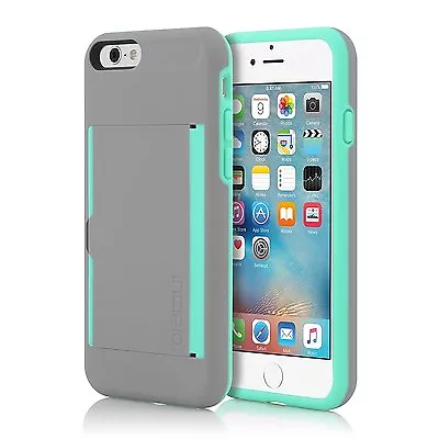 £10 • Buy Genuine Incipio Stowaway Case For IPhone 6 & 6s 4.7  Dark Grey & Teal 