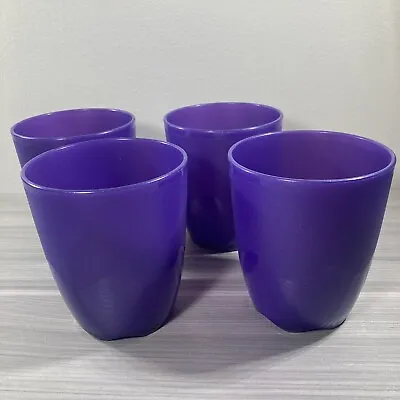 New Set Of 4 Tupperware Open House Tumblers In Beautiful Purple Color 10oz • $23.84