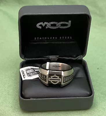 NEW GENUINE HARLEY DAVIDSON MOD HSR0105 SZ 14 Outline B&S Collegiate RING • $104.90