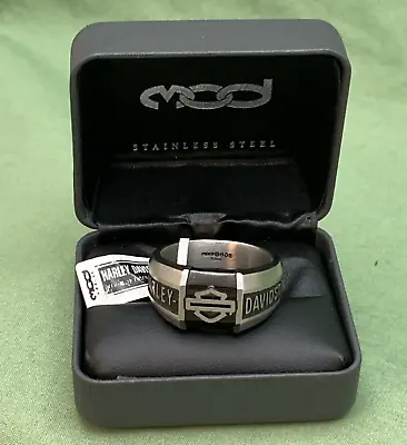 NEW GENUINE HARLEY DAVIDSON MOD HSR0105 SZ 15 Outline B&S Collegiate RING • $116.34