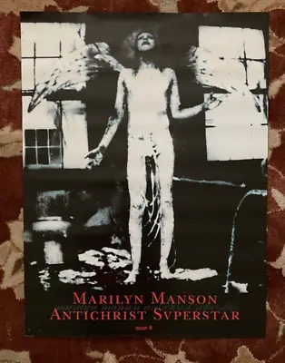 MARILYN MANSON  Antichrist Superstar  Rare Original Promotional Poster From 1996 • $101.62