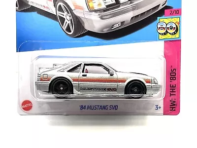 2023 Hot Wheels '84 Mustang SVO (silver) #25 W/Real Riders SUPER CUSTOM • $14.99