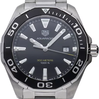 TAG HEUER Aquaracer Men's Watch WAY101A.BA0746 Box Warranty Stainless Steel ... • $1020