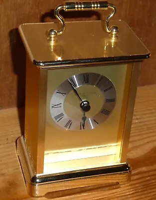 London Clock Company Brass Effect Quartz Mantel Clock GWO Boxed • £14