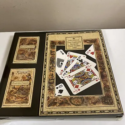 MARKS AND SPENCER Complete Book Of Card Games With 2 Sets Of Cards . • £13.50