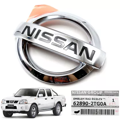 Front Logo Emblem Decal Chrome Fits Nissan D22 Navara Frontier 1997 2005 • $61.60