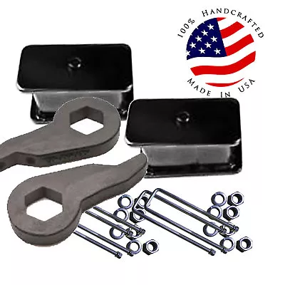 D Lift  Chevy Torsion Keys 4  Fabricated Steel Blocks 88-98 6 Lug 4x4 Truck SUV • $162.13