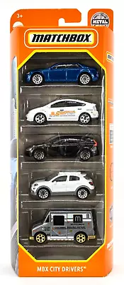 2022 Matchbox MBX City Drivers 5-Pack | Chrysler | Toyota | Volvo | Fiat | FSB • $5.99